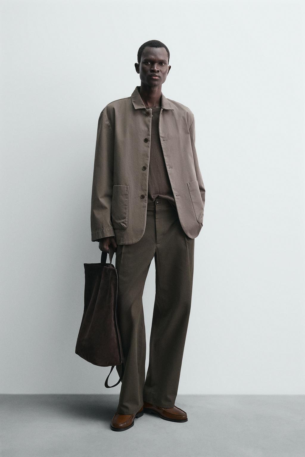 БЛЕЙЗЕР СВОБОДНОГО КРОЯ ИЗ ХЛОПКА