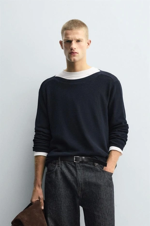 Трикотажный джемпер с мерсеризацией- Заказать в России