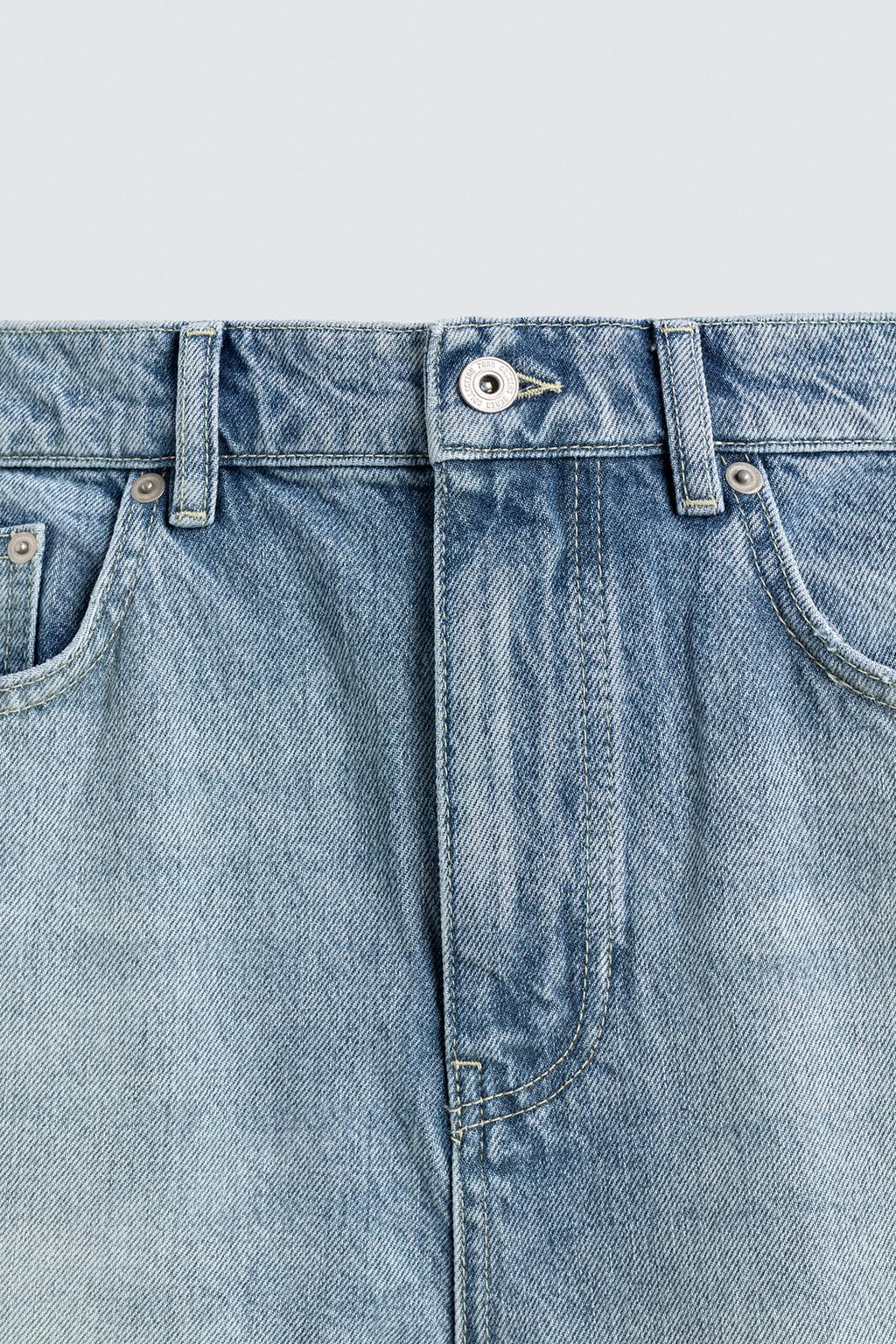ДЖИНСЫ STRAIGHT FIT С ОТСТРОЧКОЙ