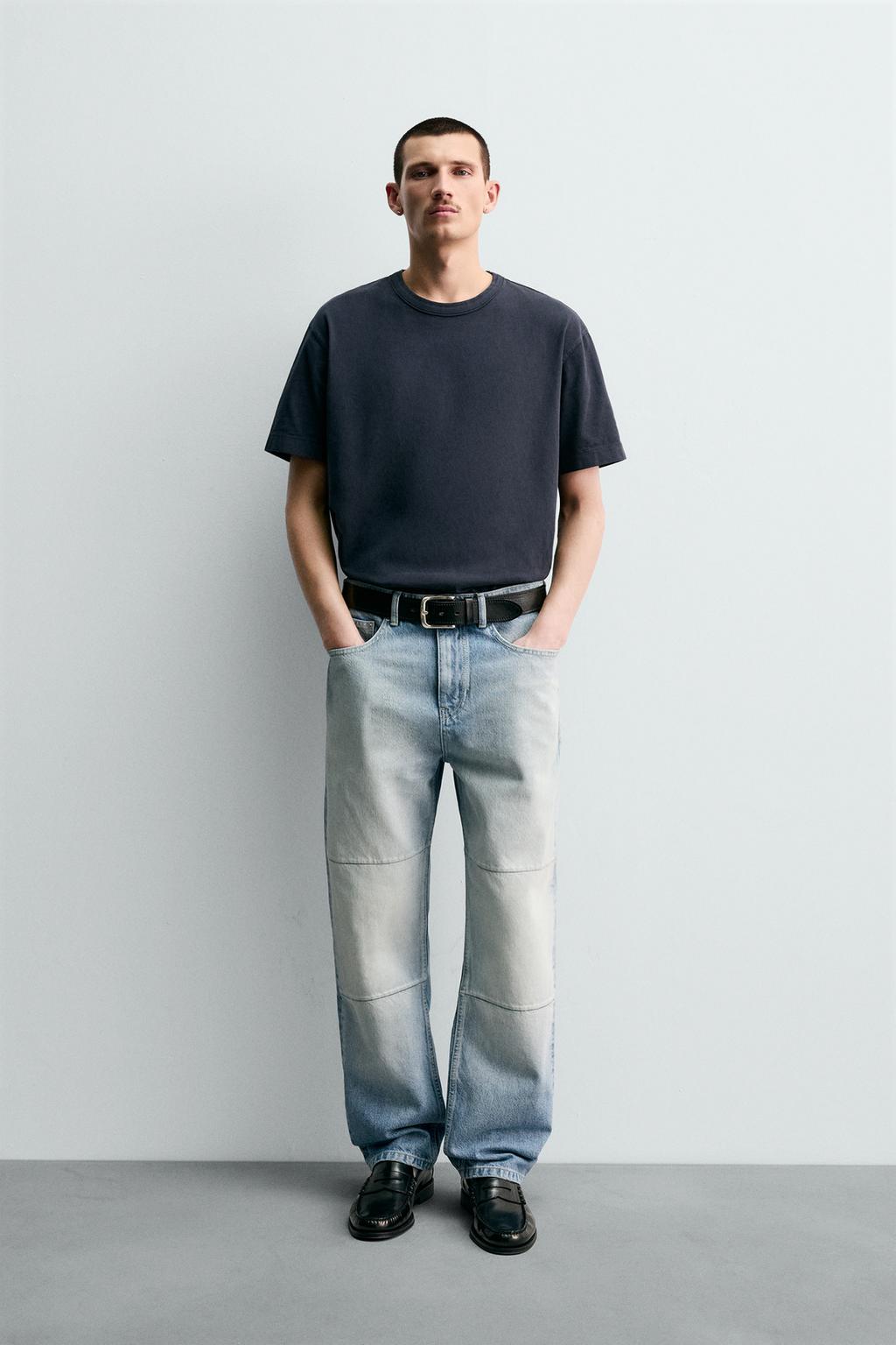 ДЖИНСЫ STRAIGHT FIT С ОТСТРОЧКОЙ