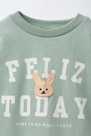 Толстовка в стиле VARSITY с аппликацией из махровой ткани- Заказать в России