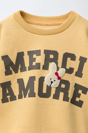 Толстовка в стиле VARSITY с аппликацией из махровой ткани