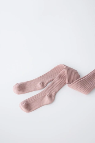 Однотонные колготки в рубчик- Заказать в России