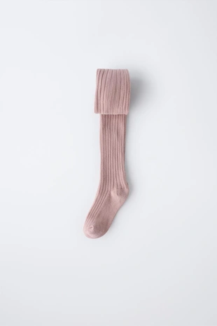 Однотонные колготки в рубчик- Заказать в России