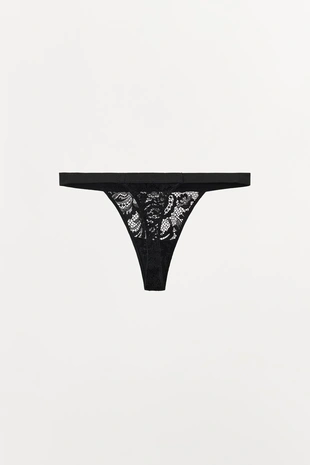 Кружевные трусы-танга- Заказать в России