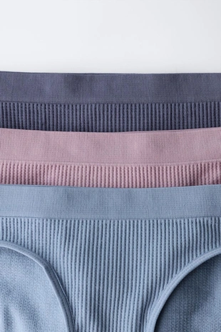 Трусы 8-14 лет / тройной комплект безшовных вафельных трусов- Заказать в России