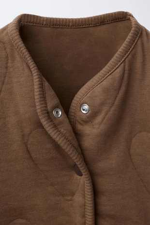 Brown | 1165/616/700 - Zara Куртка флисовая с сердечками