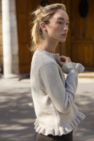 Кардиган с воланами- Заказать в России