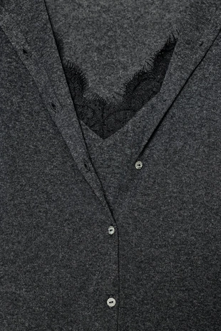 Комбинированная куртка с кружевным топом- Заказать в России