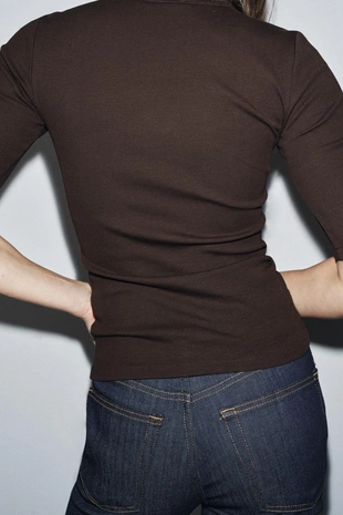 Футболка в рубчик