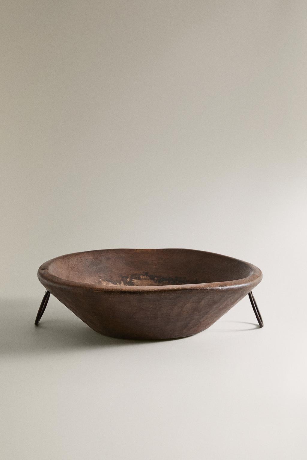 Деревянная сервировочная тарелка rustic