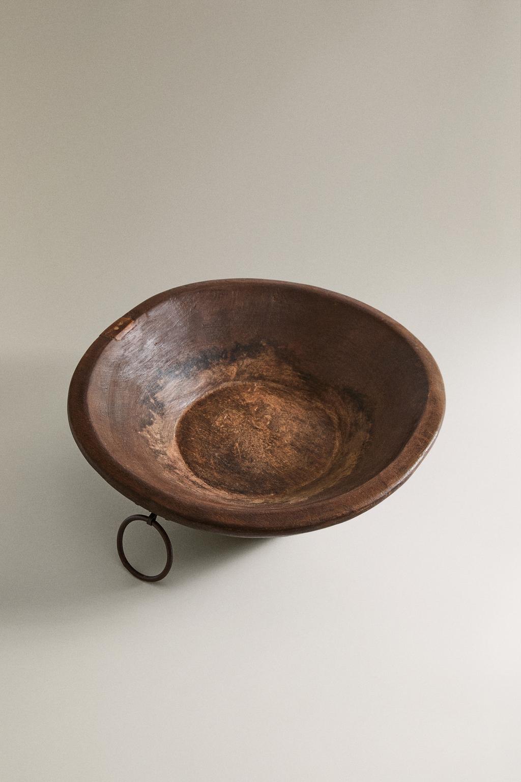 Деревянная сервировочная тарелка rustic