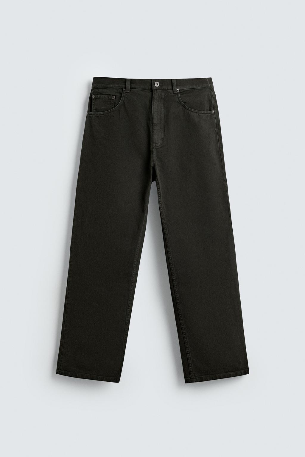 БРЮКИ STRAIGHT FIT ИЗ РЕЛЬЕФНОЙ ТКАНИ