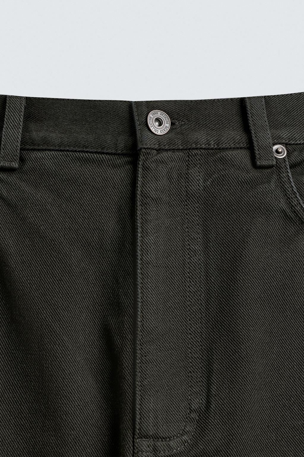 БРЮКИ STRAIGHT FIT ИЗ РЕЛЬЕФНОЙ ТКАНИ