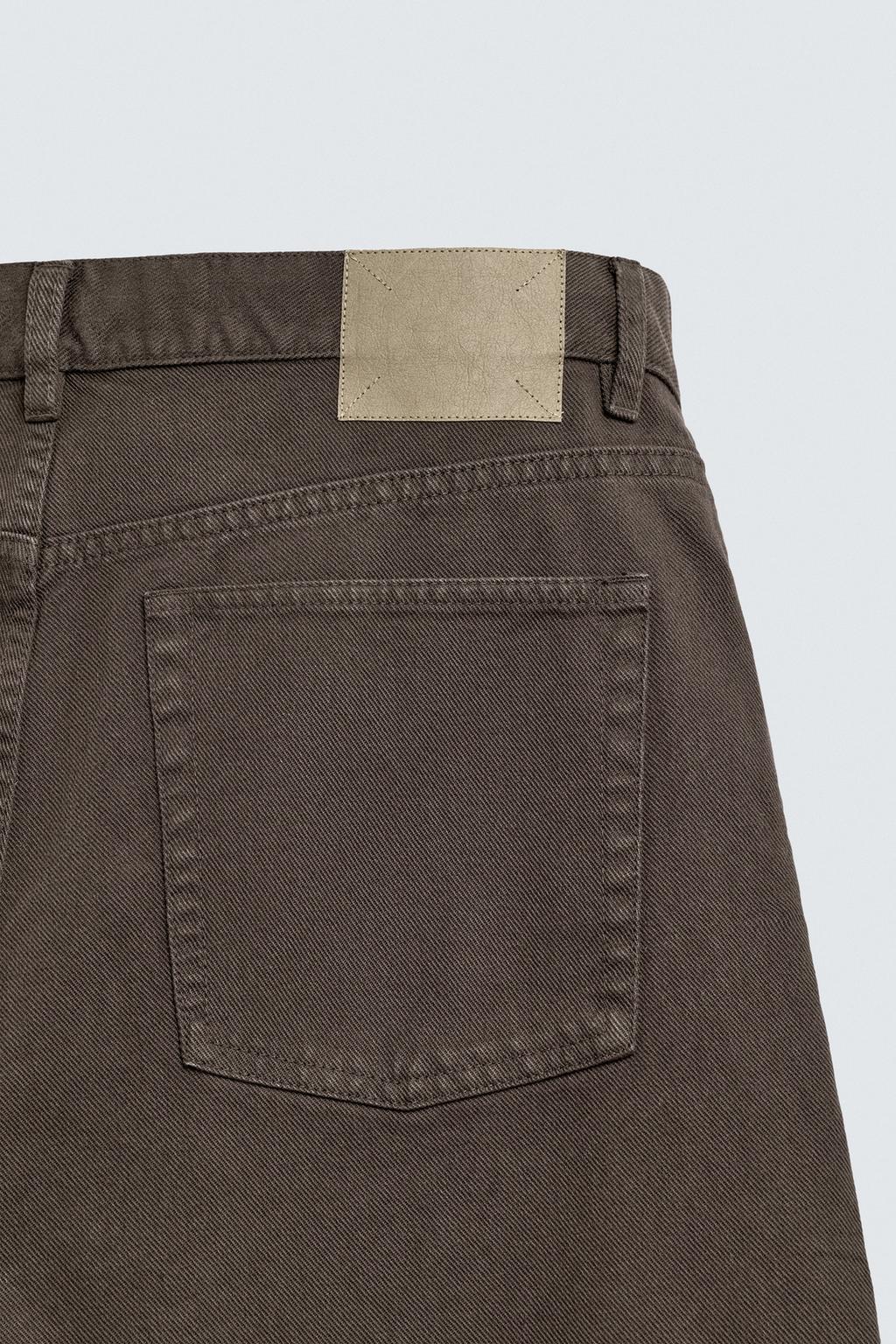 БРЮКИ STRAIGHT FIT ИЗ РЕЛЬЕФНОЙ ТКАНИ