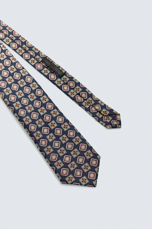 Жаккардовый галстук из 100% шелка- Заказать в России