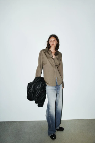 Приталенная рубашка- Заказать в России