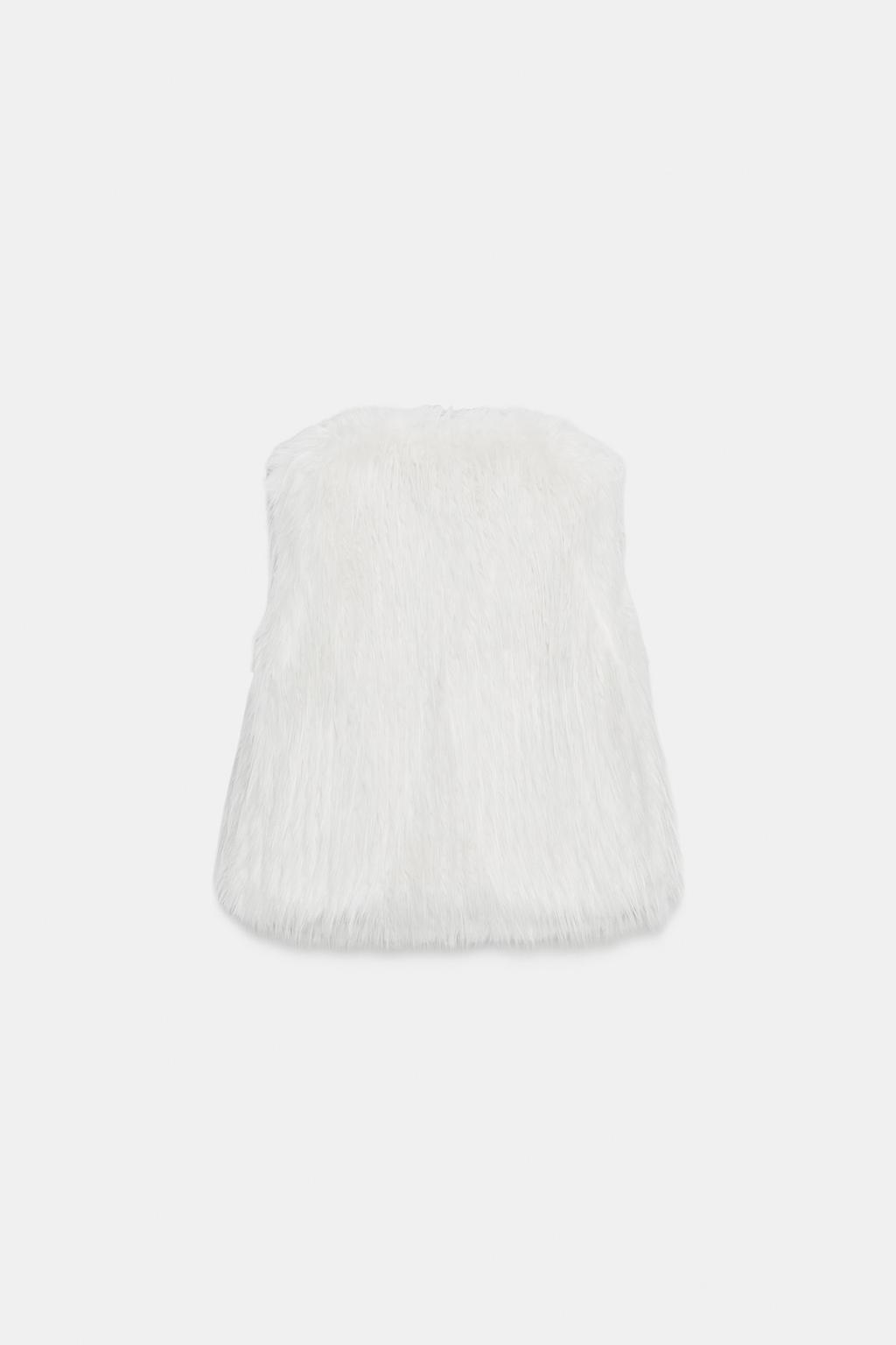 ЖИЛЕТ ИЗ ИСКУССТВЕННОГО МЕХА — ZW COLLECTION