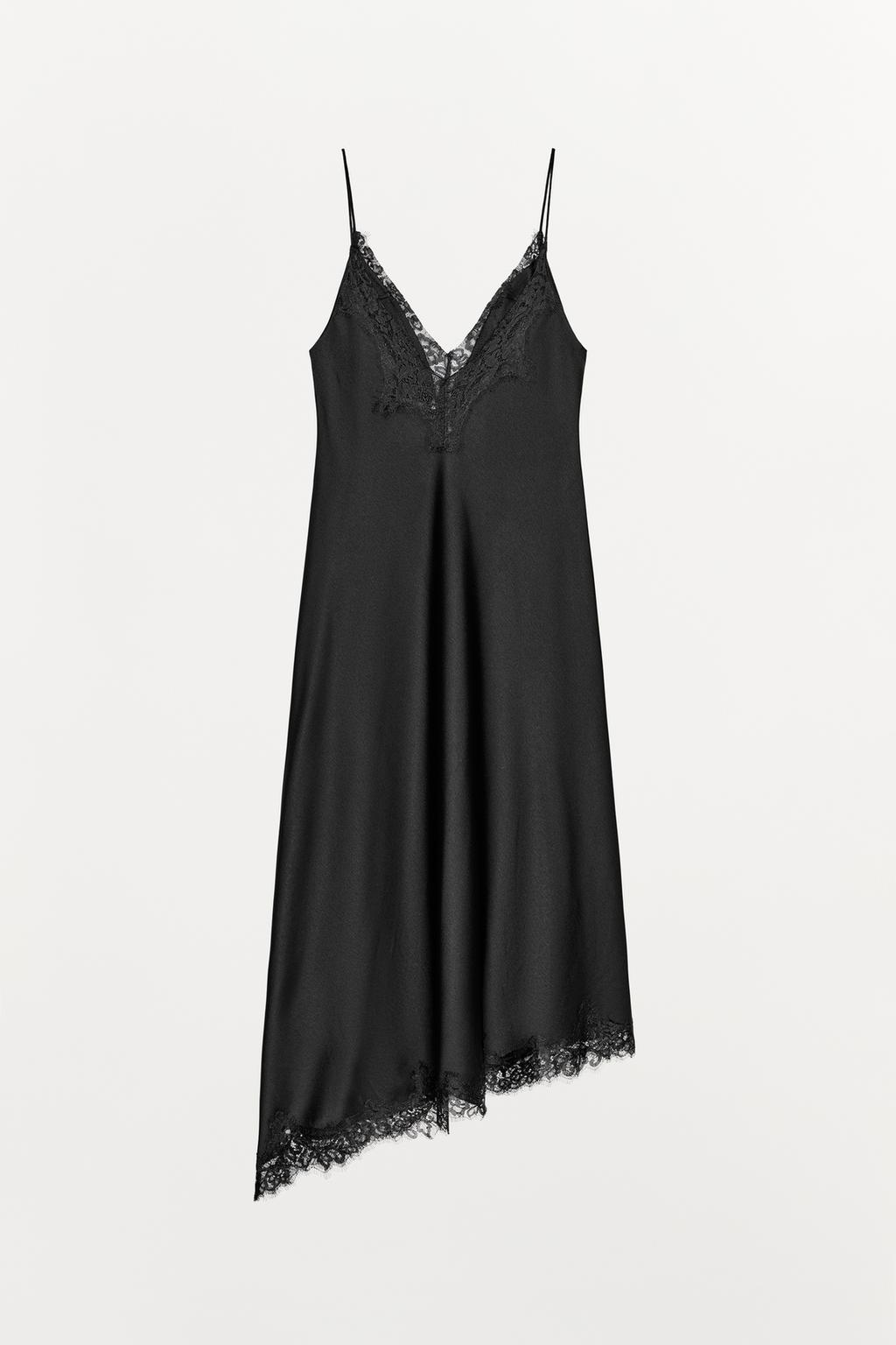 АТЛАСНОЕ ПЛАТЬЕ С КРУЖЕВОМ ZW COLLECTION