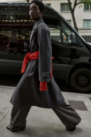 Мягкое пальто оверсайз