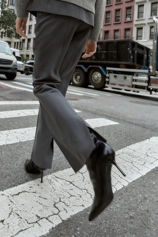 Брюки FLARE с разрезами- Заказать в России