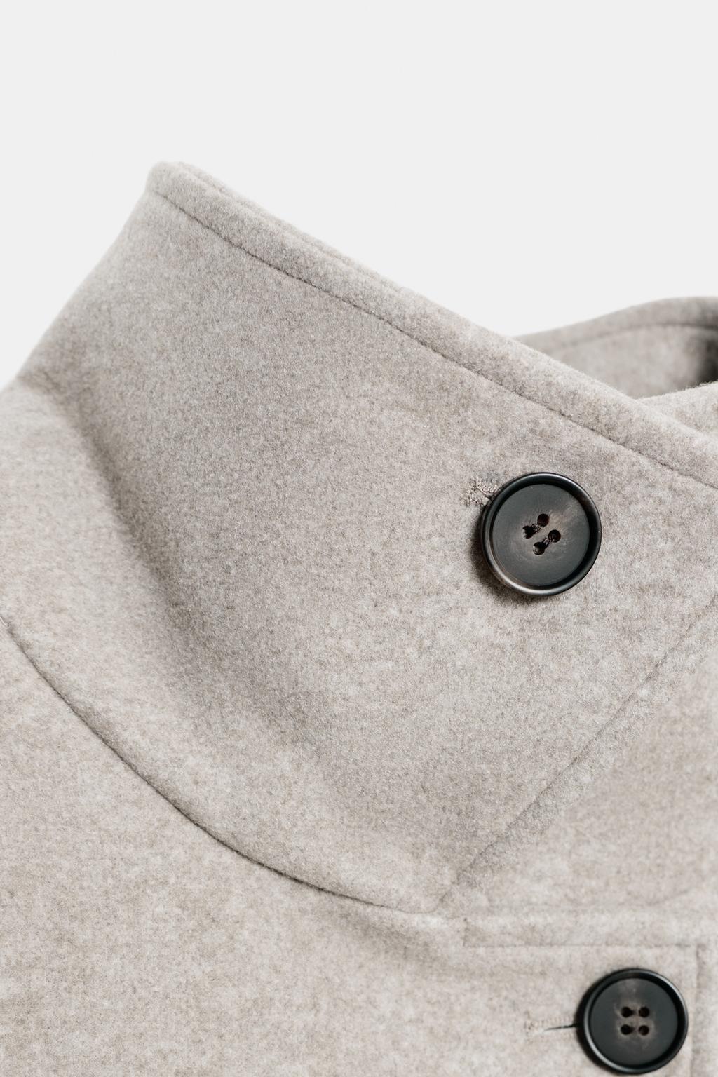 SOFT DOUBLE-POSITION COLLAR COAT
