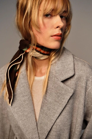 Мягкий блейзер с поясом- Заказать в России