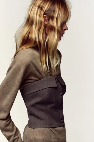 Топ-бюстье корсетного типа- Заказать в России