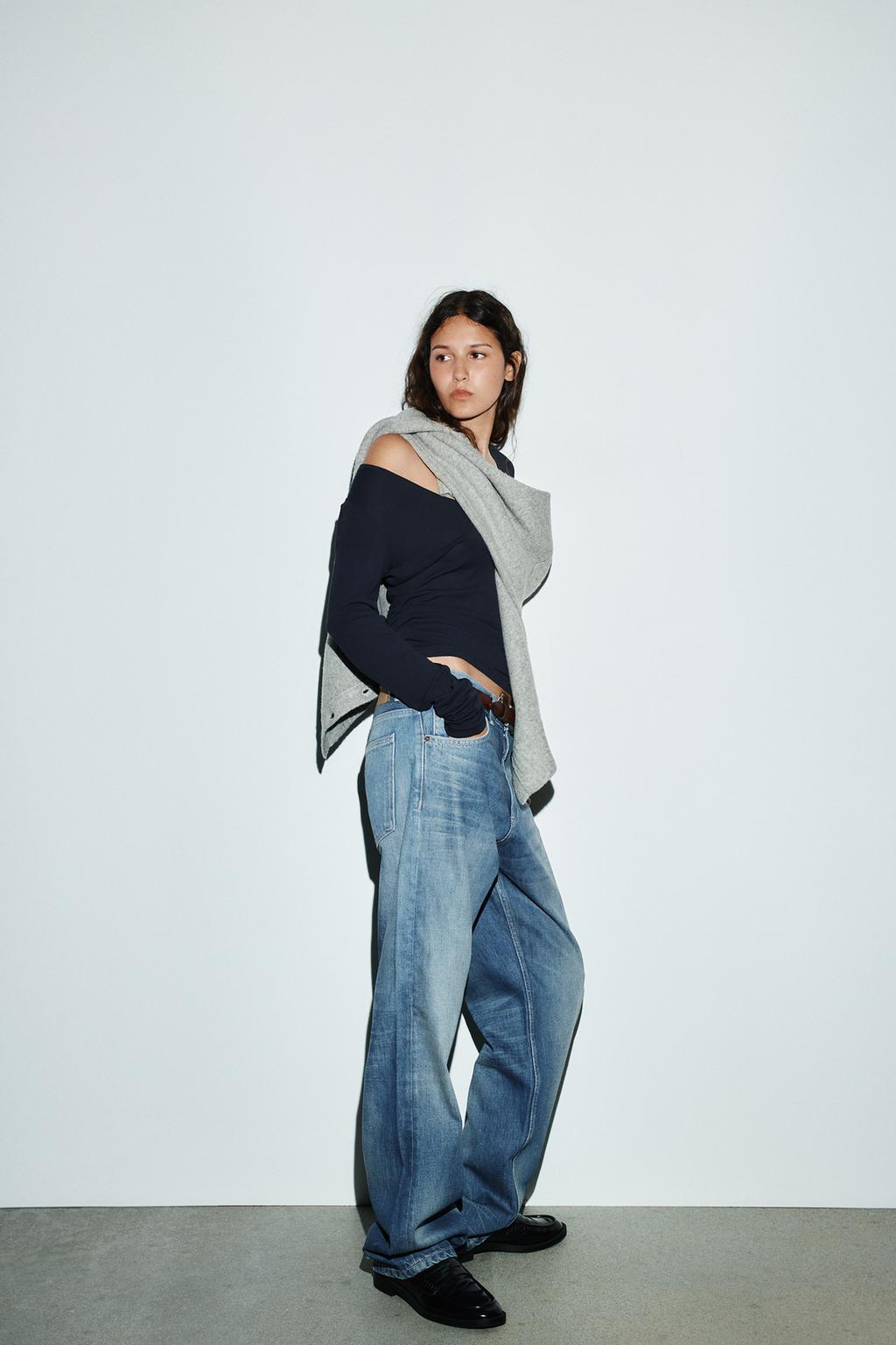 ДЖИНСЫ TRF BAGGY TAPERED С НИЗКОЙ ПОСАДКОЙ