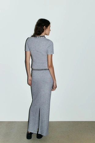 Комбинированный топ-поло- Заказать в России