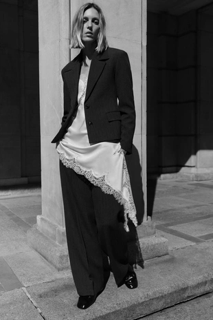 Приталенный блейзер структурного кроя — ZW COLLECTION- Заказать в России