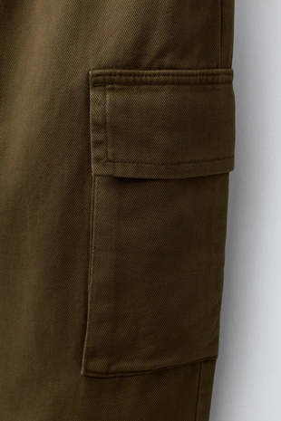 Брюки карго из твила- Заказать в России