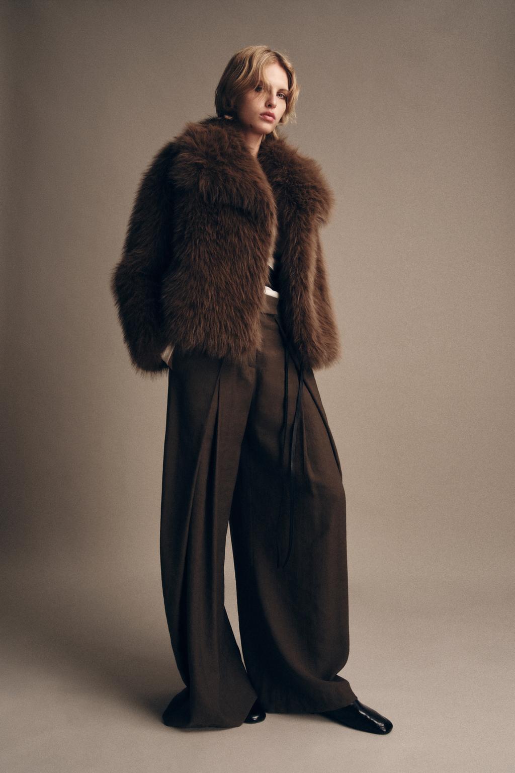 ZW COLLECTION FAUX FUR JACKET