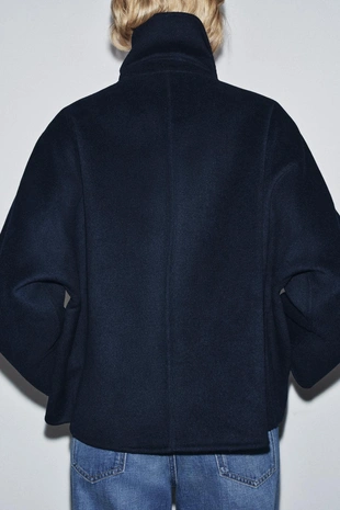 Куртка из шерсти с меховым воротником — ZW COLLECTION- Заказать в России