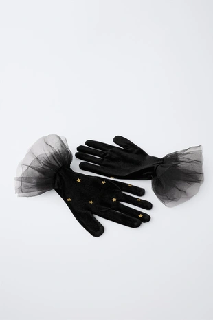 Бархатные перчатки для костюма ведьмы - Заказать в России