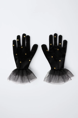 Бархатные перчатки для костюма ведьмы- Заказать в России