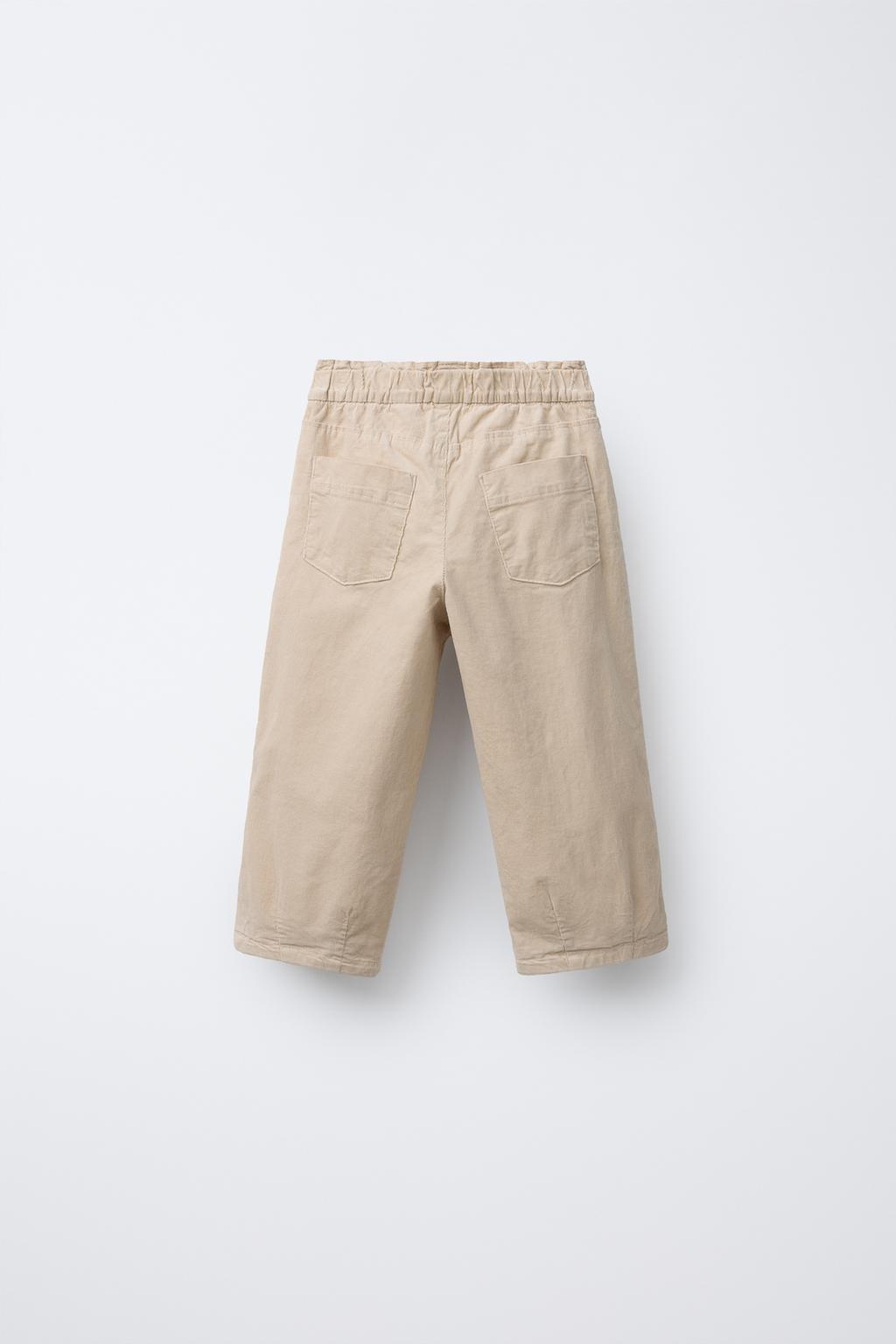 БРЮКИ BAGGY ИЗ ТОНКОГО ВЕЛЬВЕТА С ПОДКЛАДКОЙ