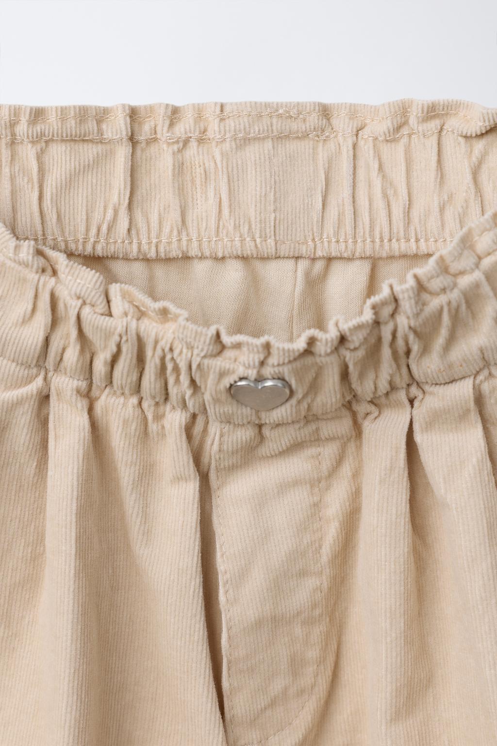 БРЮКИ BAGGY ИЗ ТОНКОГО ВЕЛЬВЕТА С ПОДКЛАДКОЙ