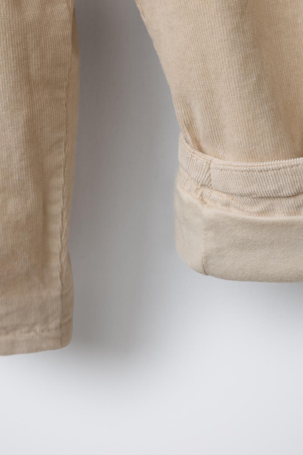 БРЮКИ BAGGY ИЗ ТОНКОГО ВЕЛЬВЕТА С ПОДКЛАДКОЙ
