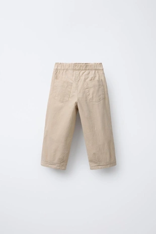 Купить Zara Брюки BAGGY из тонкого вельвета с подкладкой