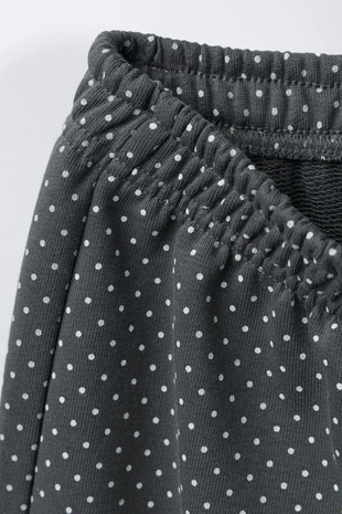 Брюки-кюлоты из мягкой ткани с принтом и кружевом- Заказать в России