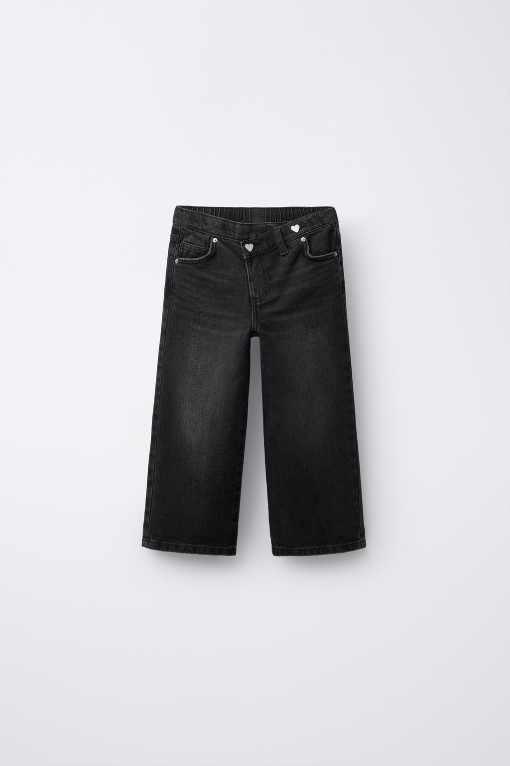 ДЖИНСЫ WIDE LEG С ПЕРЕКРЕСТНОЙ ЗАСТЕЖКОЙ