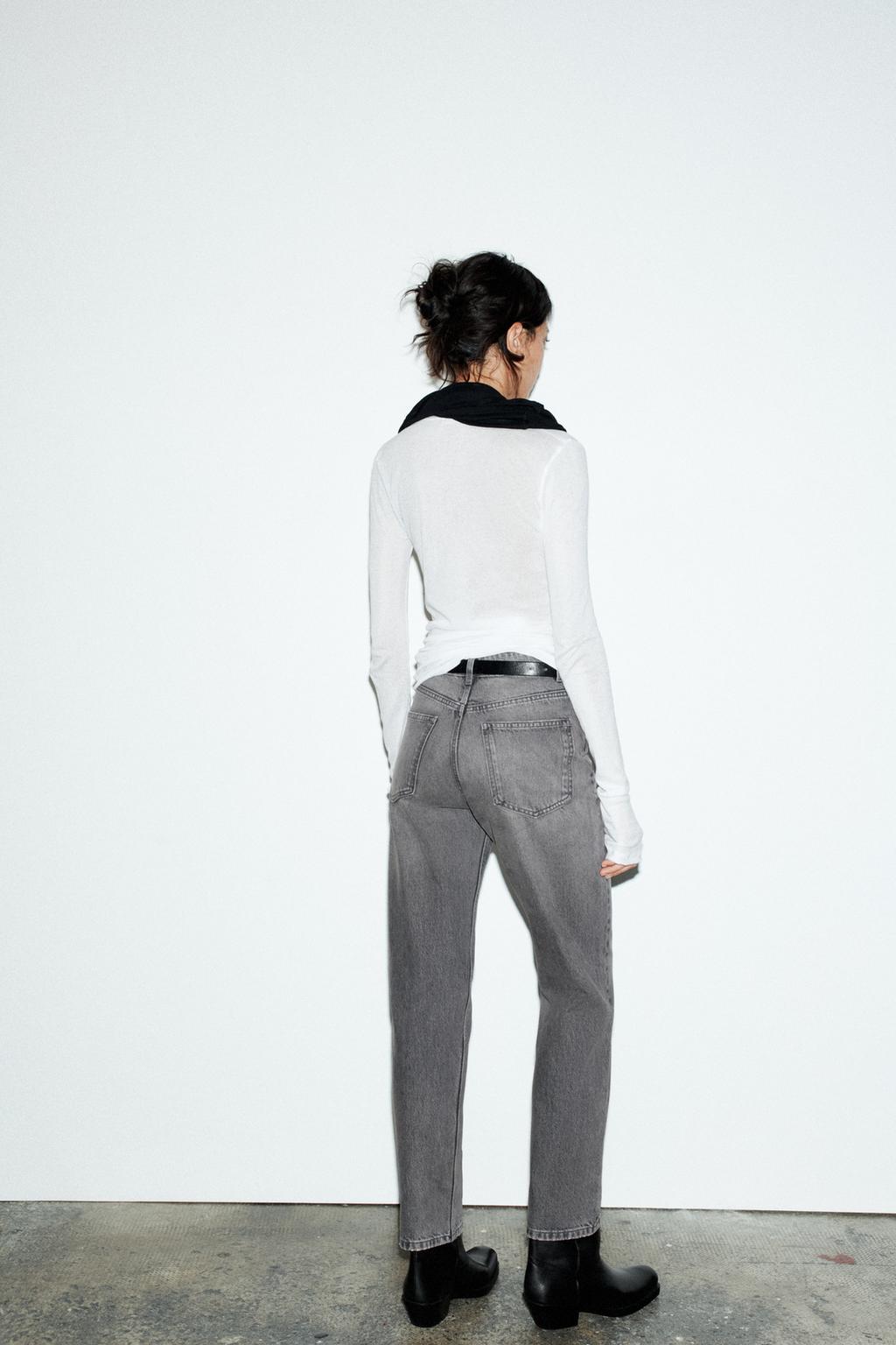 ДЖИНСЫ TRF MOM FIT С ВЫСОКОЙ ПОСАДКОЙ