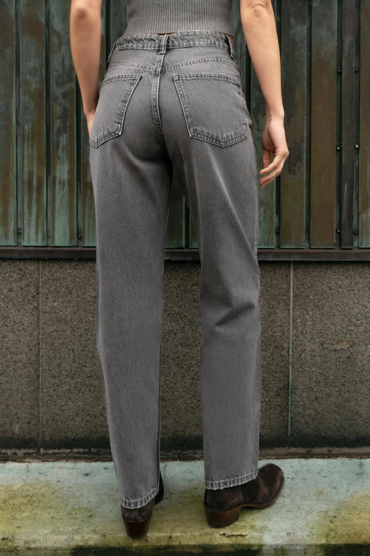 Джинсы trf mom fit с высокой талией