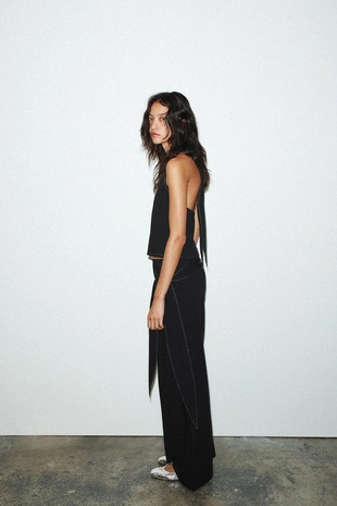 Топ-жилет с отстрочкой- Заказать в России