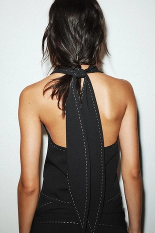 Топ-жилет с отстрочкой- Заказать в России