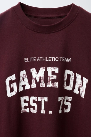 Футболка для бега с текстовым принтом- Заказать в России