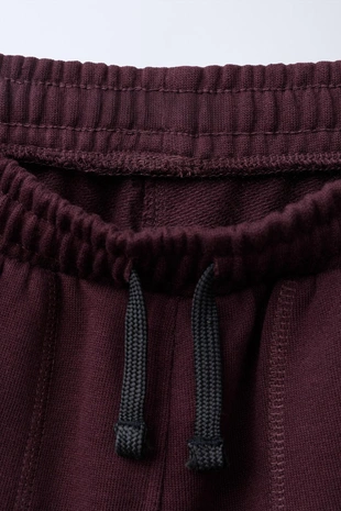 Burgundy | 8417/773/681 - Zara Брюки-джоггеры с нашивками