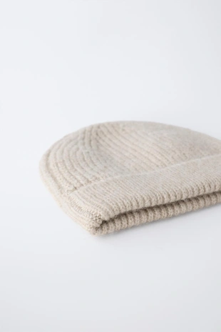 Sand | 2756/623/711 - Zara Базовая трикотажная шапка