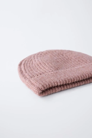 Pink | 2756/623/926 - Zara Базовая трикотажная шапка